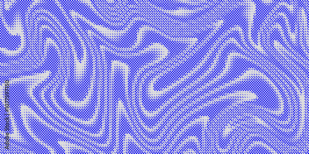 Cool Acid Wavy Dotted Halftone Texture. Abstract Bitmap Background. Cool Acid Wavy Dotted Halftone Texture. Abstract Bitmap Background.