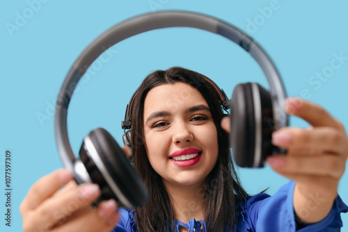 Beautiful young woman with ...