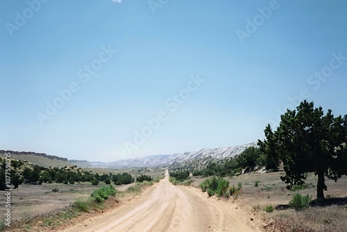 A photo of Burr Trail Road.