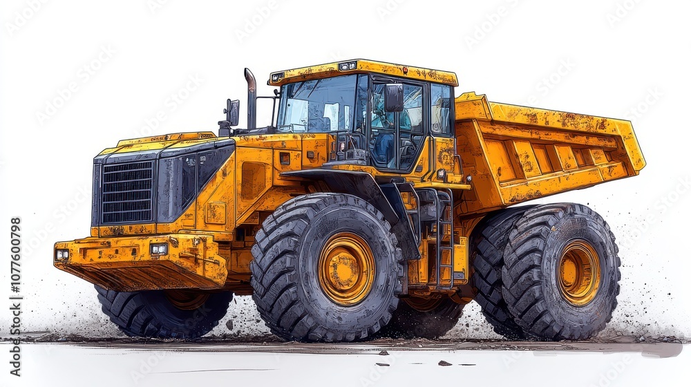a yellow construction vehicle with a bucket a yellow construction vehicle with a bucket