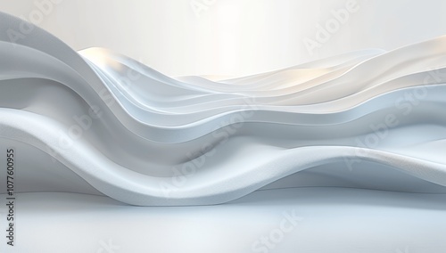 Elegant Abstract 3D Light Wall Background