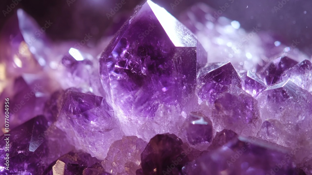 Amethyst Crystal Cluster - Purple Gemstone