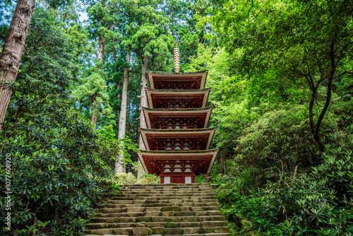 女人高野室生寺 五重塔　奈良県宇陀市室生
