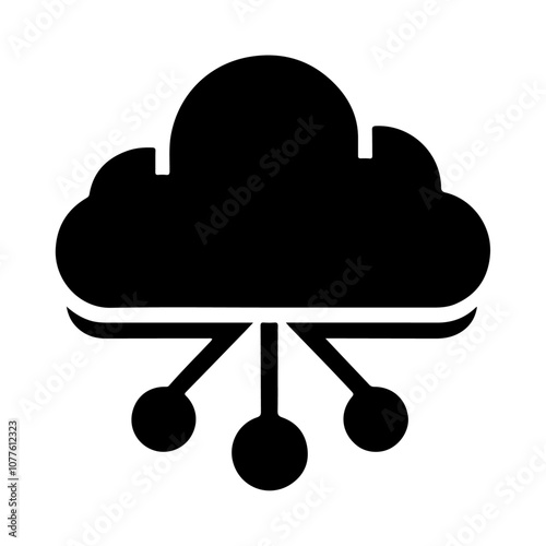 Networking cyberspace connection datum cloud network vector icon design