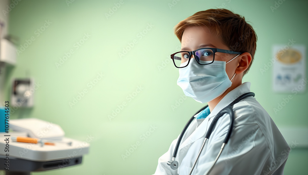 At the pediatrician isolated with white highlights, png At the pediatrician isolated with white highlights, png