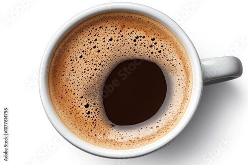 Serene Morning Moment - Isolated Coffee Cup Symbolizing a Peaceful Start to the Day