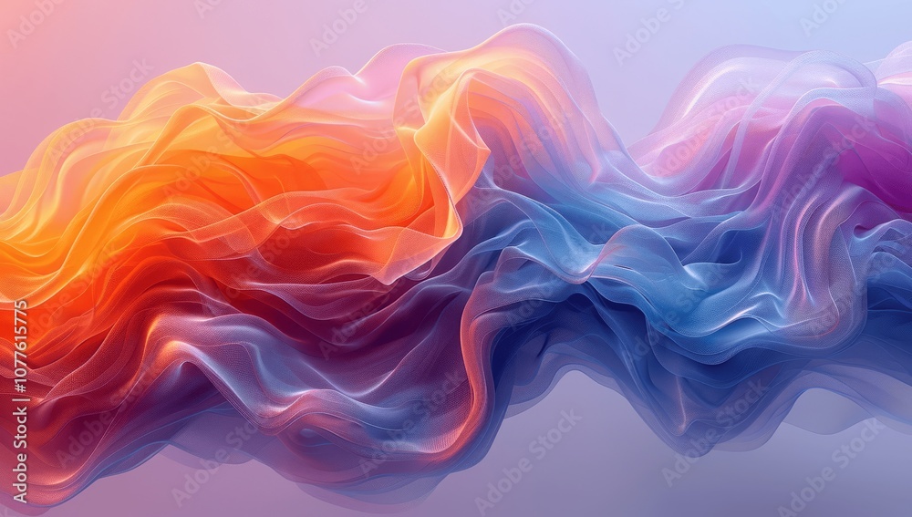 Fototapeta premium Dynamic Gradient Wave Background