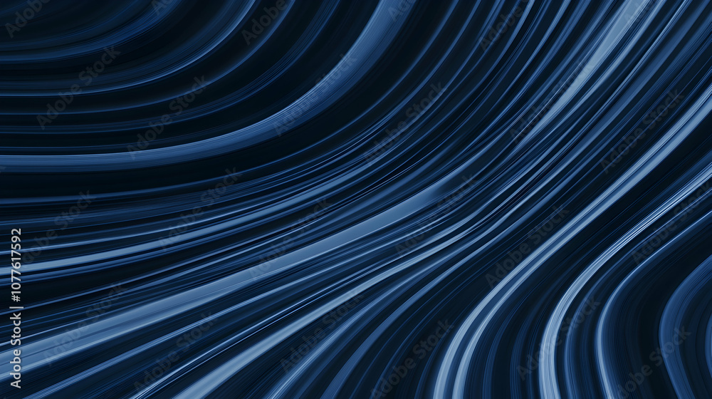 Abstract Blue Swirling Background, curve, wave, lines, pattern, design