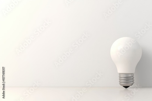 Realistic Display of a Light Bulb on a Table - Interior and Product Photography