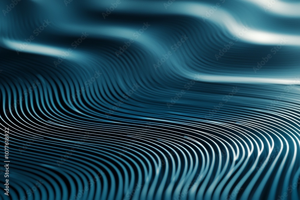 The image is a blue wave with a lot of lines The image is a blue wave with a lot of lines