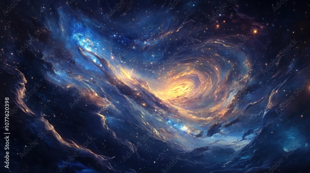 Cosmic Swirl: A Nebula's Embrace