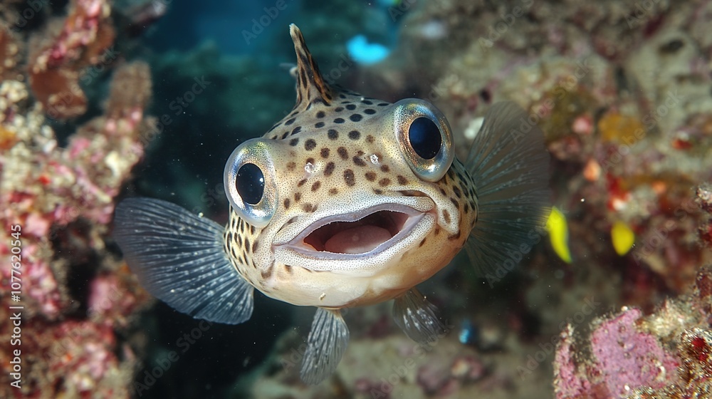 Happy Sturgeon Fish Swimming Gracefully in Clear Water: Joyful Expression of Nature's Beauty and Aquatic Life Happy Sturgeon Fish Swimming Gracefully in Clear Water: Joyful Expression of Nature's Beauty and Aquatic Life