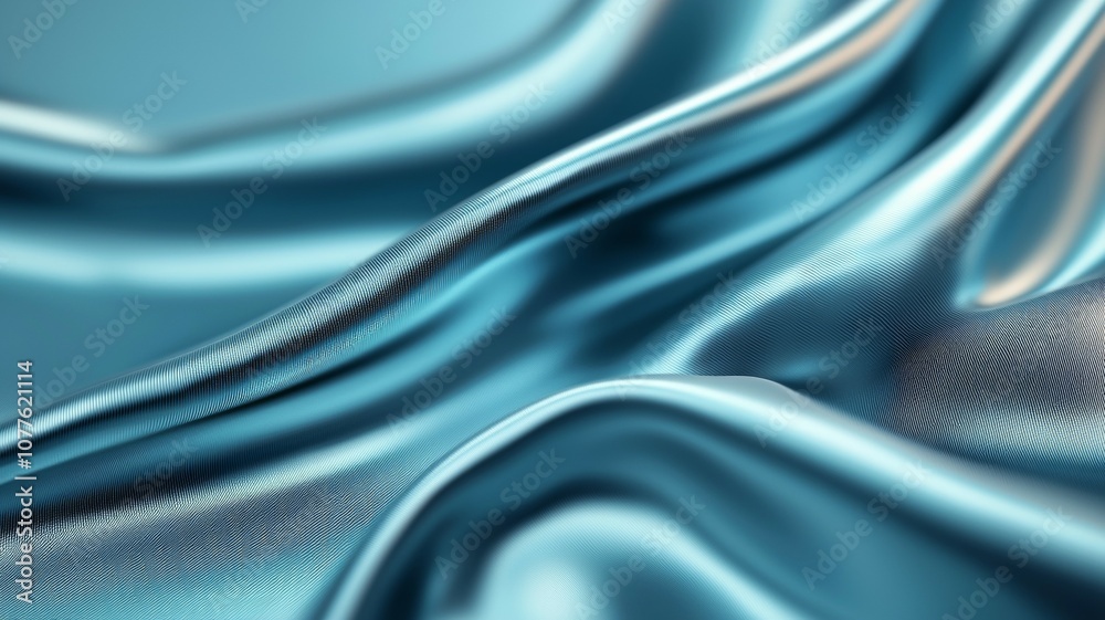 A blue fabric with a wave pattern A blue fabric with a wave pattern