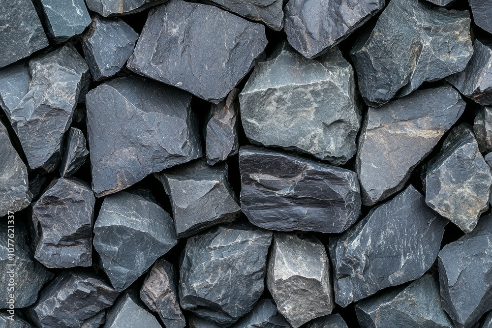 A close up of a pile of rocks with a grayish blue color A close up of a pile of rocks with a grayish blue color
