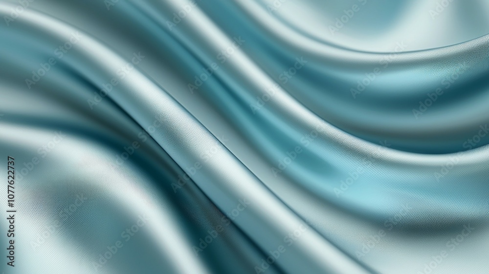 A blue fabric with a wave pattern A blue fabric with a wave pattern