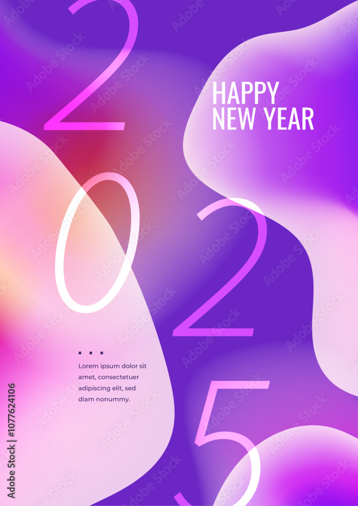Purple Violet Pink And White Abstract Technology 2025 Cover Poster Design Background Purple Violet Pink And White Abstract Technology 2025 Cover Poster Design Background