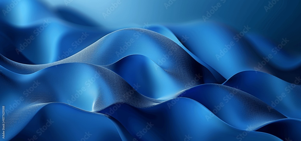 Obraz premium Flowing Blue Curves