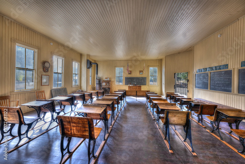 фотографія Interior of Old Coloma Schoolhouse