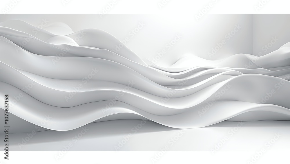 Modern Abstract 3D Wave Background Modern Abstract 3D Wave Background