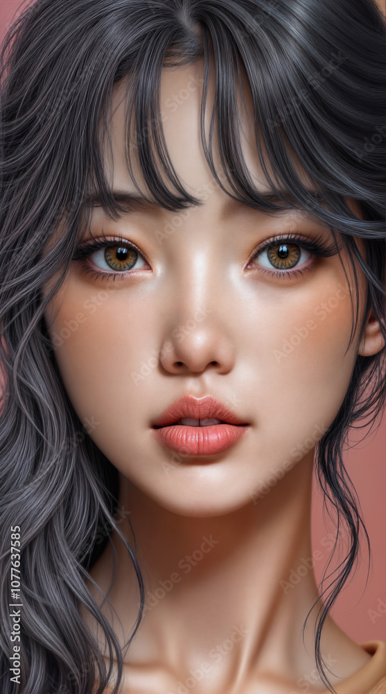 korean woman face korean woman face