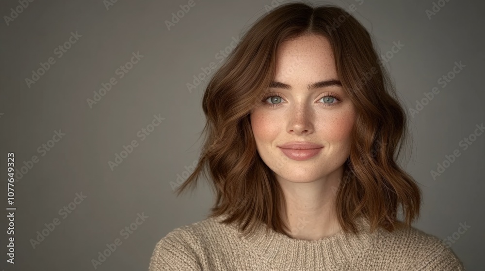 Natural Beauty Portrait with Soft Lighting and Warm Tones Natural Beauty Portrait with Soft Lighting and Warm Tones