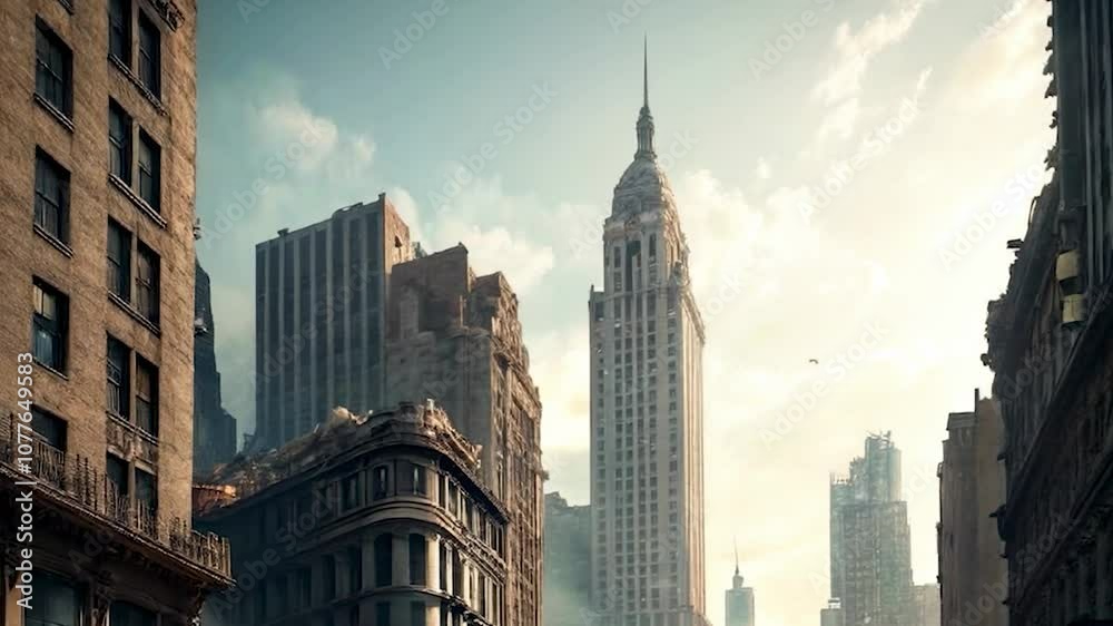 A city is a city of destruction and big apocalypse. Apocalypse city industrial concept. The skyscrapers of the post-apocalypse destroyed the city. Apocalypse, skyscrapers, big, city, destruction,. A city is a city of destruction and big apocalypse. Apocalypse city industrial concept. The skyscrapers of the post-apocalypse destroyed the city. Apocalypse, skyscrapers, big, city, destruction,.