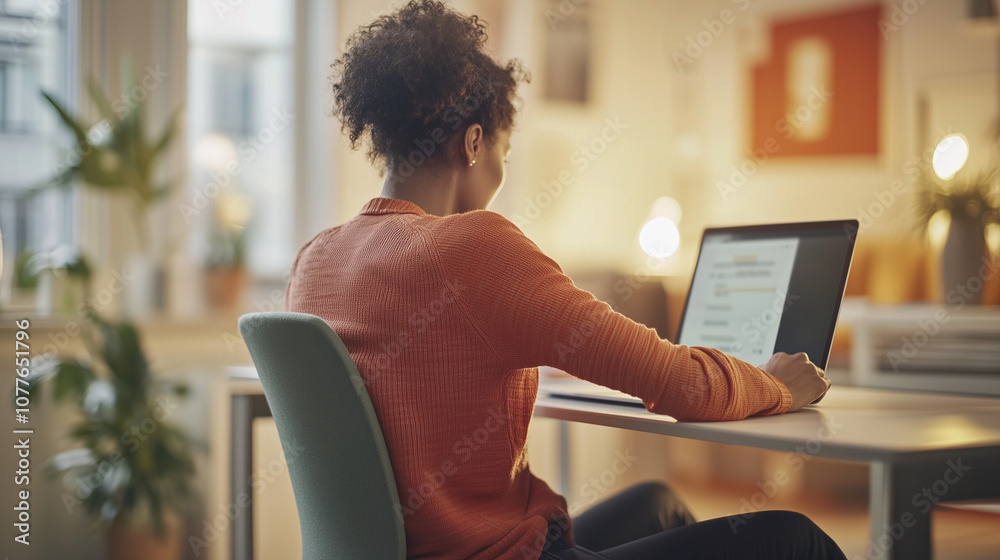 Person sitting at desk with poor posture, emphasizing the importance of ergonomic practices for maintaining health and productivity in the workplace. Person sitting at desk with poor posture, emphasizing the importance of ergonomic practices for maintaining health and productivity in the workplace.