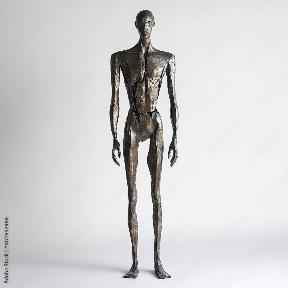 Bronze Sculpture of a Human Figure - Abstract and Minimalist Art Bronze Sculpture of a Human Figure - Abstract and Minimalist Art