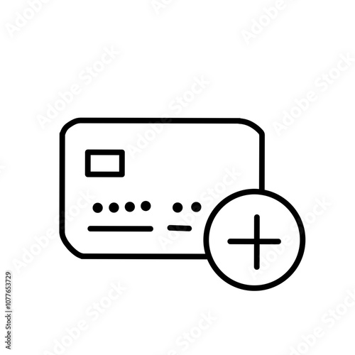 Contactless payment line icon