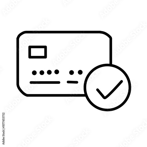 Contactless payment line icon