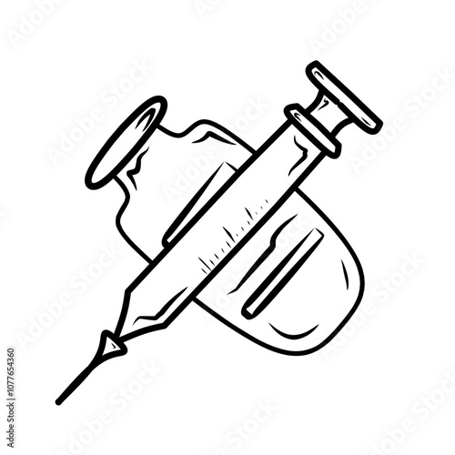 illustration of a medicine