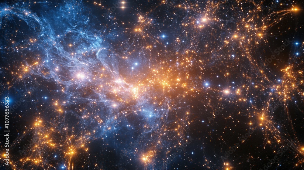 Naklejka premium constellations help us learn about the universe's past? Discuss how studying the stars within constellations can reveal information about their age,