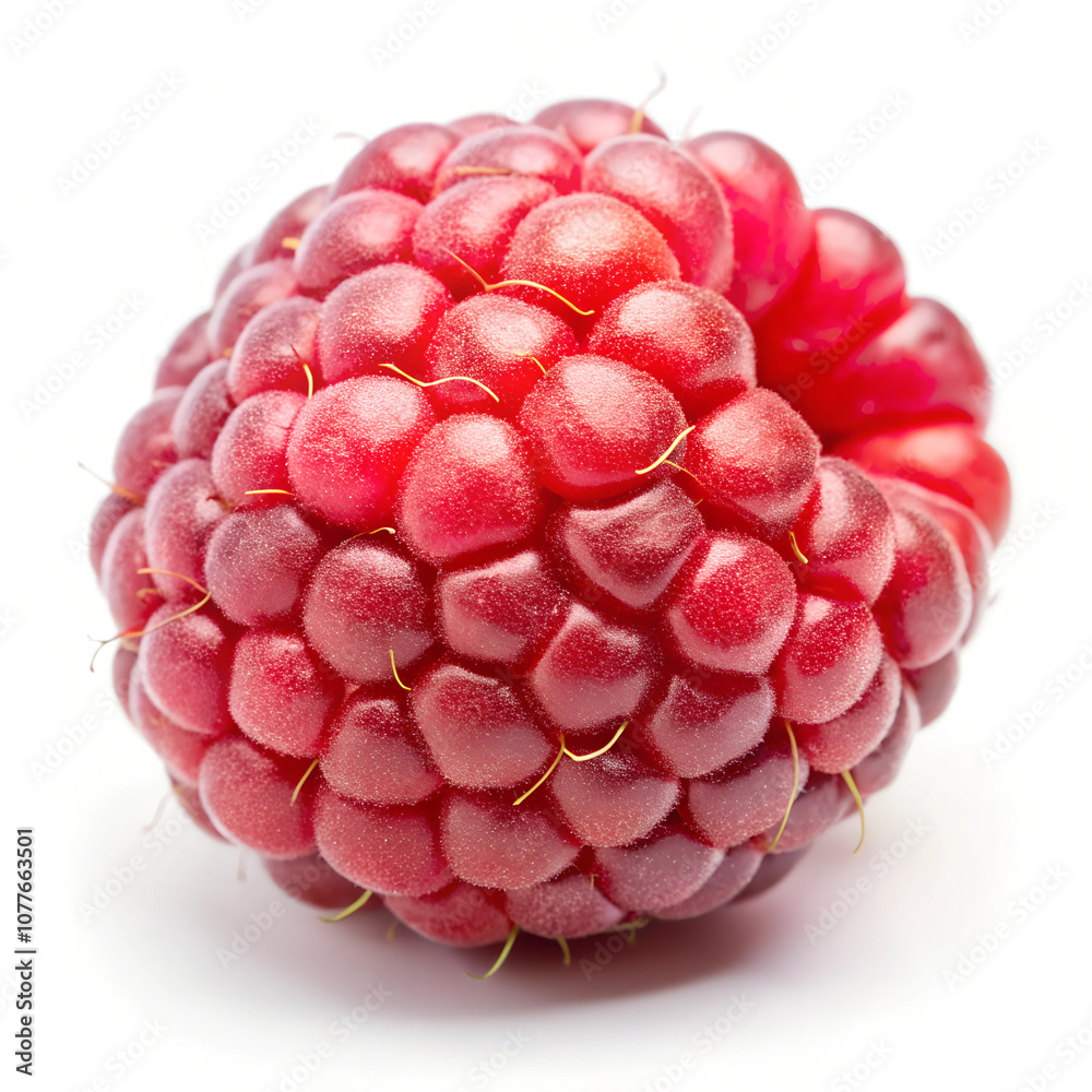 raspberry on white background raspberry on white background