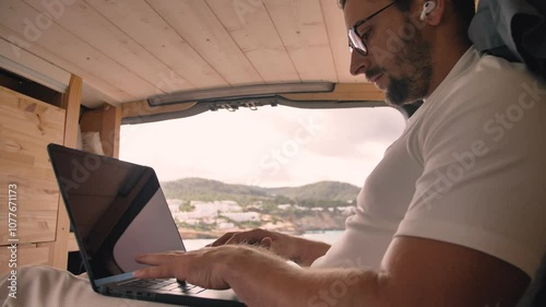 Work by the Sea Embrace the Vanlife Teleworking Lifestyle