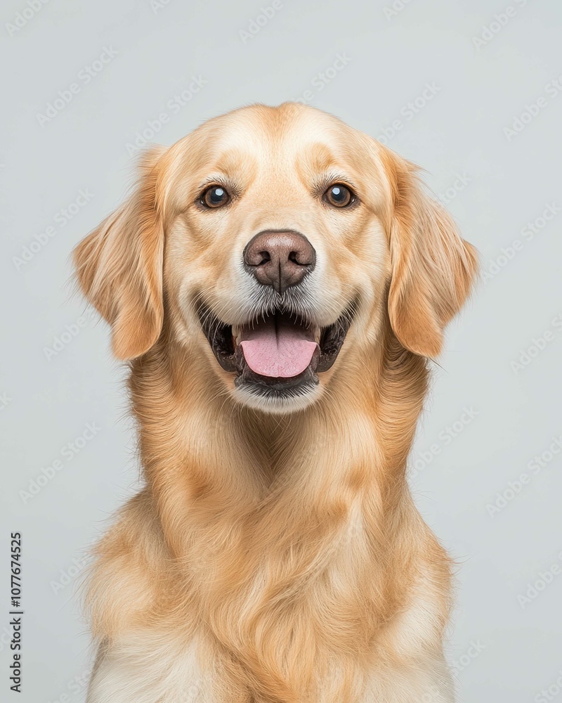 Golden Retriever Dog Portrait with Friendly Expression and Shiny Golden Fur, Ideal for Pet Lovers and Dog Enthusiasts
Golden Retriever Dog Portrait with Friendly Expression and Shiny Golden Fur, Ideal for Pet Lovers and Dog Enthusiasts