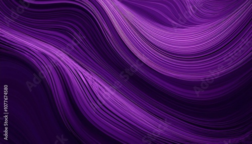 Abstract purple wavy background illustration. Wave line texture wallpaper, curve flow shape