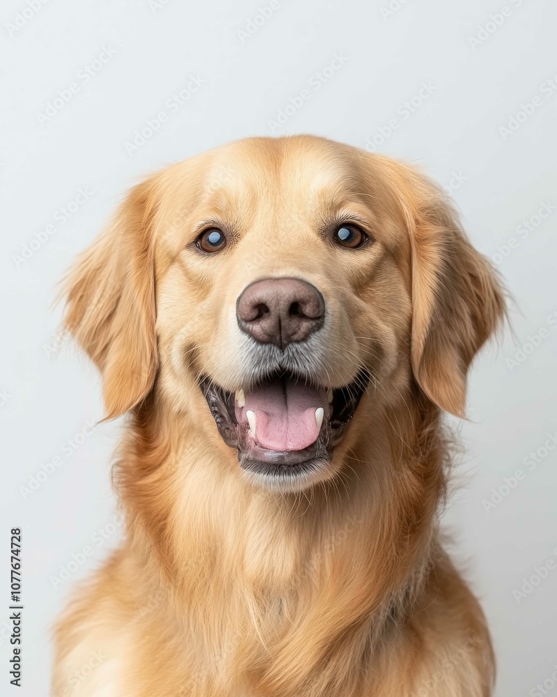 Golden Retriever Dog Portrait with Friendly Expression and Shiny Golden Fur, Ideal for Pet Lovers and Dog Enthusiasts
Golden Retriever Dog Portrait with Friendly Expression and Shiny Golden Fur, Ideal for Pet Lovers and Dog Enthusiasts