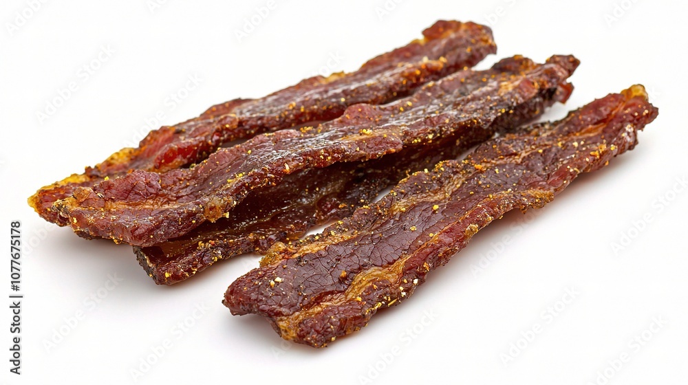 Crispy Bacon Strips Isolated on White Background Perfect for Food Photography, Recipes, and Culinary Presentations Crispy Bacon Strips Isolated on White Background Perfect for Food Photography, Recipes, and Culinary Presentations
