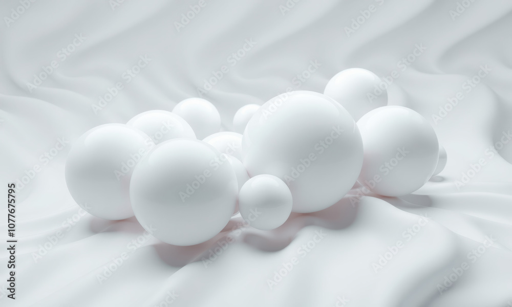 collection of white spheres on soft, textured surface, creating serene and minimalist aesthetic. smooth shapes evoke sense of calm and simplicity collection of white spheres on soft, textured surface, creating serene and minimalist aesthetic. smooth shapes evoke sense of calm and simplicity