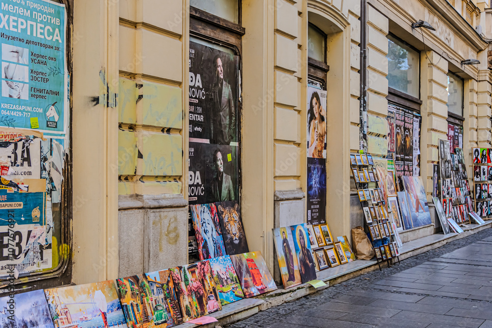 Obraz premium Street art display. High quality photo