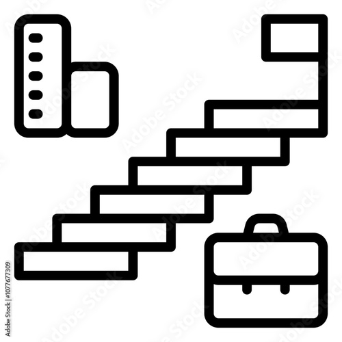Career icon, line icon style