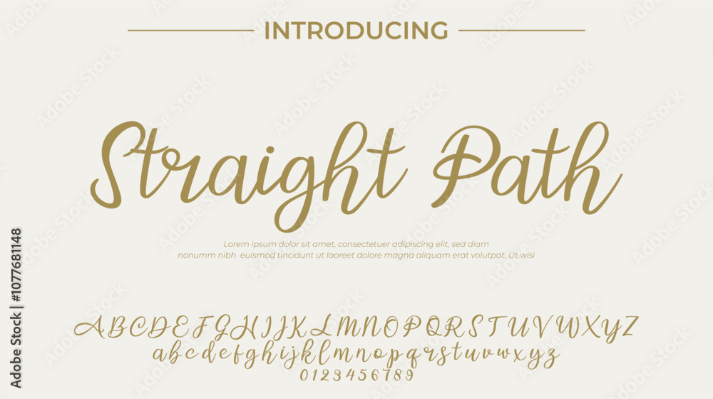 Straight Path Font Stylish brush painted an uppercase vector letters, alphabet, typeface Straight Path Font Stylish brush painted an uppercase vector letters, alphabet, typeface