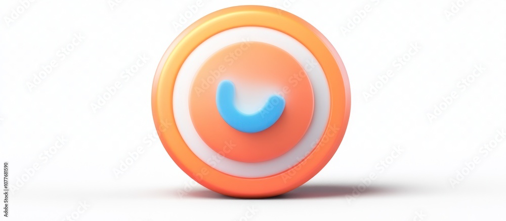 3d discord logo social media circle button icon isolated on png transparent background . 3d discord logo social media circle button icon isolated on png transparent background .