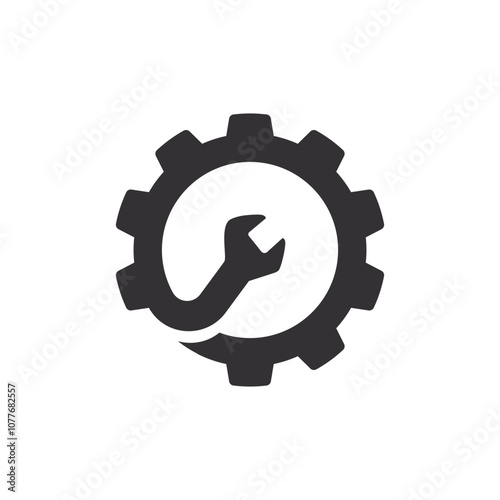 Wrench Logo vector Icon Design. Service logo vector icon illustration