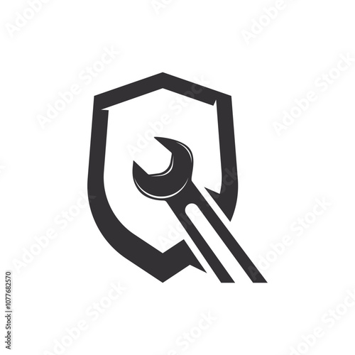 Wrench Logo vector Icon Design. Service logo vector icon illustration