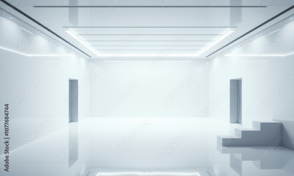 modern white architecture room featuring sleek lines and minimalistic design, creating spacious and bright atmosphere. Ideal for contemporary settings modern white architecture room featuring sleek lines and minimalistic design, creating spacious and bright atmosphere. Ideal for contemporary settings