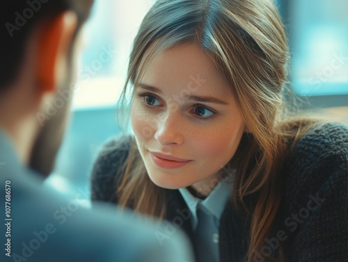 Wallpaper Mural A Concerned Look Between Colleagues Torontodigital.ca