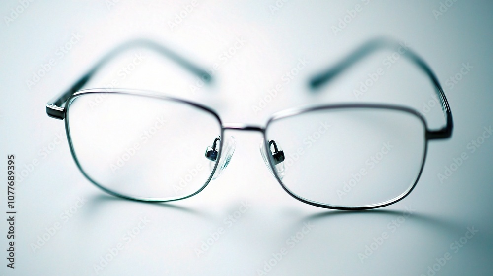 Stylish and Elegant Glasses Isolated on a Clean White Background for Eyewear Advertising and Fashion Presentations Stylish and Elegant Glasses Isolated on a Clean White Background for Eyewear Advertising and Fashion Presentations