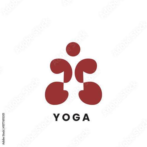 Harmony of Body and Soul for Peace and Serenity,Yoga Logo Realizing  Perfect for Your Business