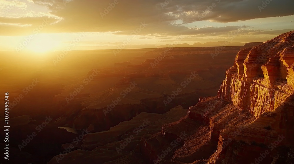 At sunset, the magnificent Grand Canyon At sunset, the magnificent Grand Canyon